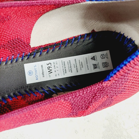 NEW Rothy's The Loafer Red Camo Round Toe Slip On Comfy Loafers X45 - Picture 7 of 8